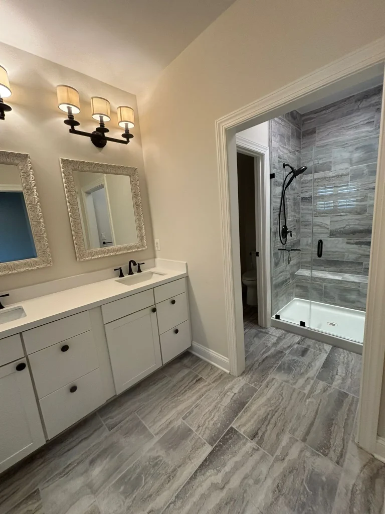 Bathroom deep cleaning service tile shower and vanity Leesburg VA