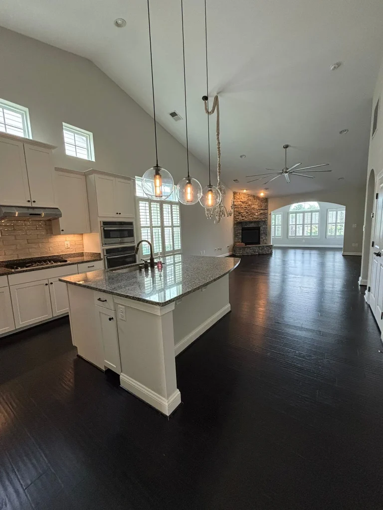Luxury home cleaning service open concept kitchen Leesburg VA